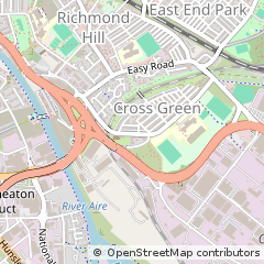 Map of Leeds, West Yorkshire