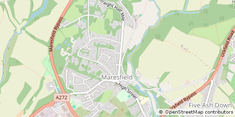Map of Maresfield, East Sussex