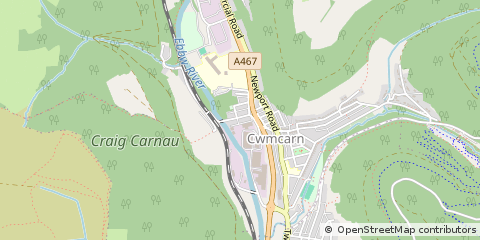 Map of Caerphilly