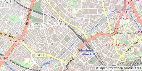 Map of Birmingham, West Midlands