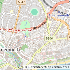 Map of Bournemouth, Dorset