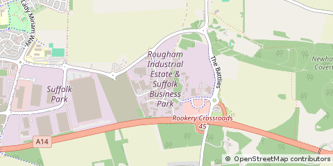 Map of Bury ST Edmunds, Suffolk