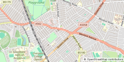 Map of Liverpool, Merseyside