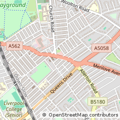 Map of Liverpool, Merseyside