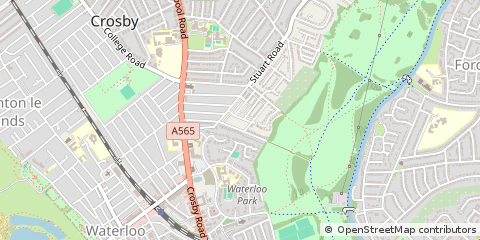 Map of Liverpool, Merseyside