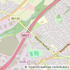 Map of Leeds, West Yorkshire