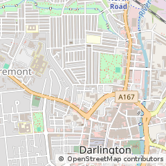 Map of Darlington, Durham