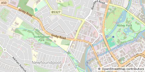 Map of Leicester
