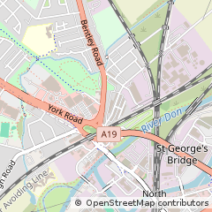 Map of South Yorkshire