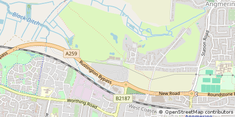 Map of Littlehampton, West Sussex