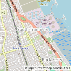 Map of Birkenhead, Merseyside
