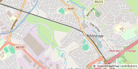 Map of Rochdale, Lancashire