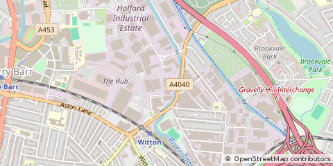 Map of Birmingham, West Midlands