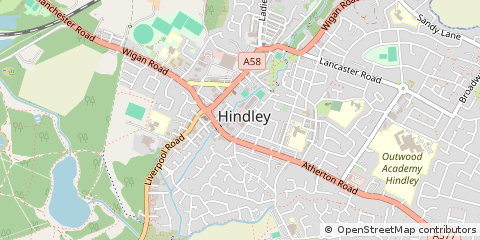Map of Wigan