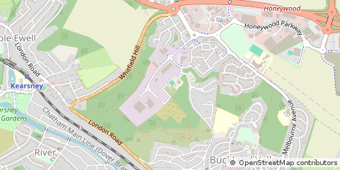 Map of Dover, Kent