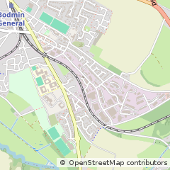 Map of Bodmin, Cornwall