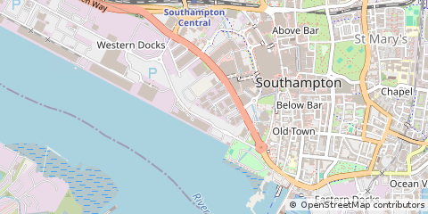 Map of Southampton
