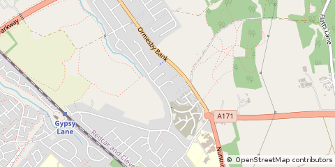 Map of Middlesbrough, Cleveland