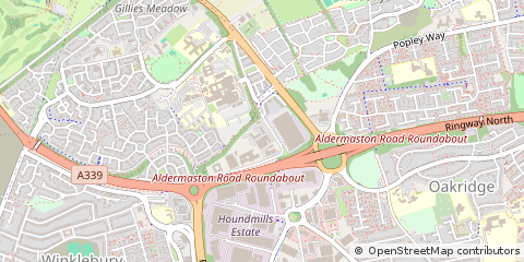 Map of Basingstoke, Hampshire