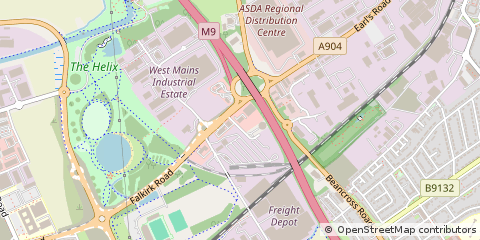 Map of Grangemouth, Stirlingshire