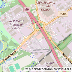 Map of Grangemouth, Stirlingshire