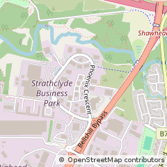 Map of Bellshill, Lanarkshire