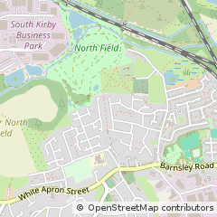 Map of Pontefract, West Yorkshire