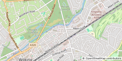 Map of Woking