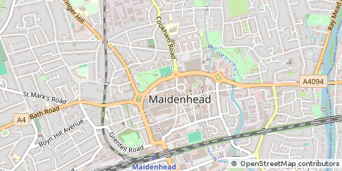 Map of Maidenhead, Berkshire