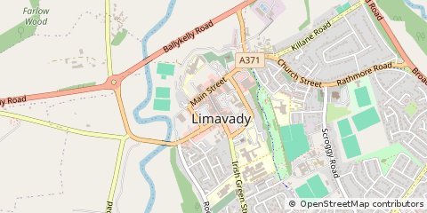 Map of Limavady, CO. Londonderry