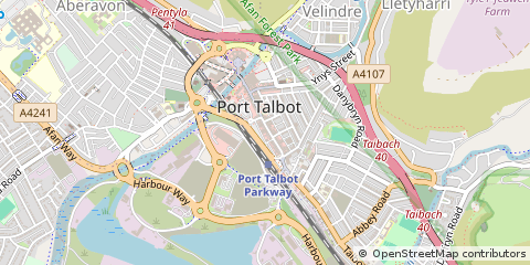 Map of Port Talbot