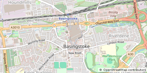 Map of Basingstoke