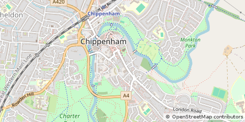 Map of Chippenham, Wiltshire