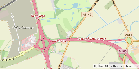 Map of Hatfield, Doncaster