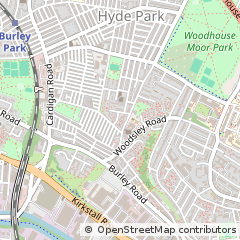 Map of Leeds, West Yorkshire