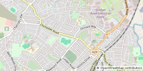Map of Bognor Regis, West Sussex