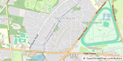 Map of Ascot, Berkshire