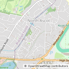 Map of Ascot, Berkshire