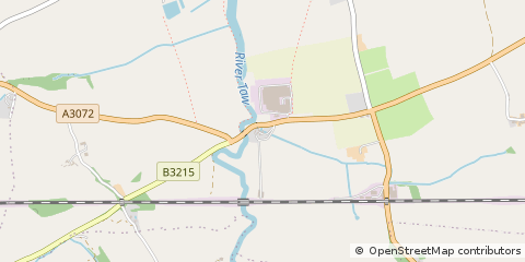Map of Okehampton, Devon