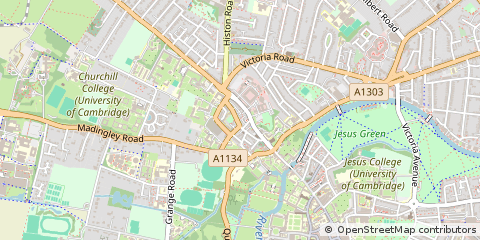 Map of Cambridge, Cambridgeshire