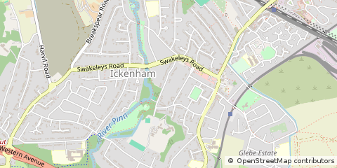 Map of Uxbridge