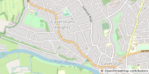 Map of Reading, Berkshire