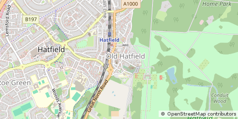 Map of Hatfield