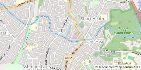 Map of Willenhall, West Midlands