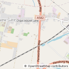 Map of Preston, Lancashire