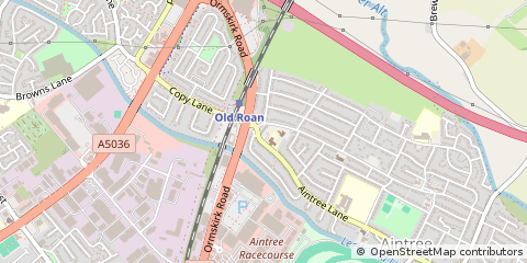Map of Liverpool, Merseyside
