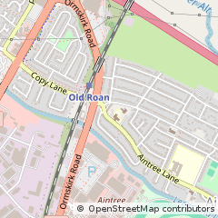 Map of Liverpool, Merseyside