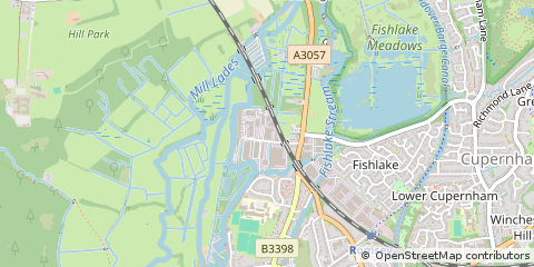 Map of Romsey, Hampshire