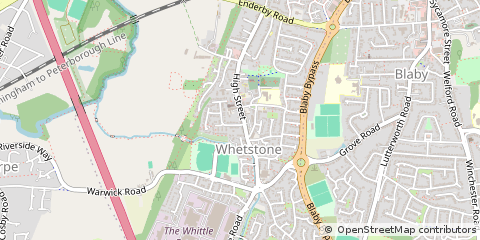 Map of Whetstone, Leicestershire