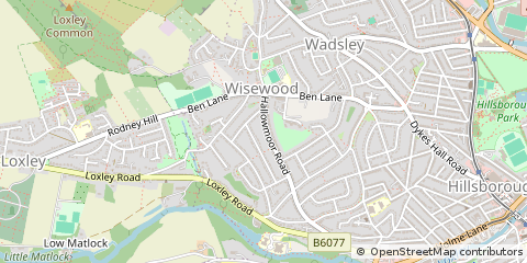Map of Sheffield